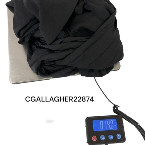 Zara Womens Midi Dress S Black Pleated Combination Sleeveless 8741/040 NWT - Picture 16 of 16